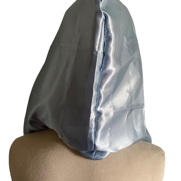 Handmade Light Up Blue & Silver Rave Festival Hood With Silver Chain - Picture 5 of 10